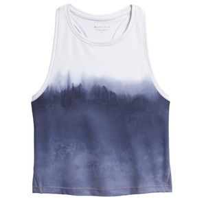 Athleta Watercolor Shanti Crop Tank